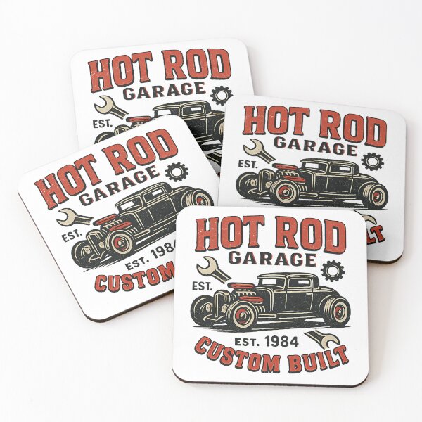 Item preview, Hot Rod Garage – Custom Built – Vintage Car Enthusiast Design designed and sold by CreativeGorillas.