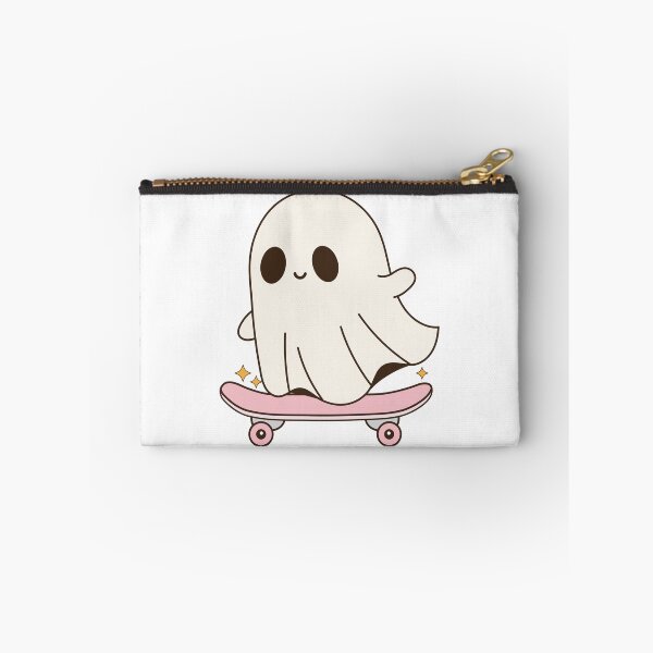 Artikelvorschau, Süßer Geist auf Skateboard – Kawaii Halloween Art entworfen und verkauft von debbiebento.