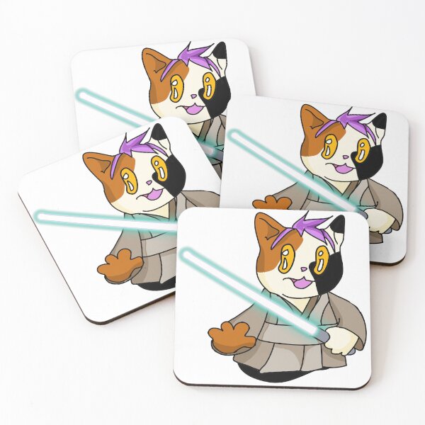 Item preview, Half Cat Jedi Calico designed and sold by Milk on Cake.