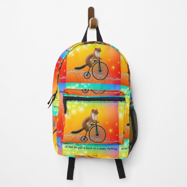 Item preview, stoat on a penny farthing designed and sold by beanses.
