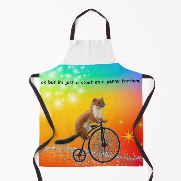 Item preview, stoat on a penny farthing designed and sold by beanses.