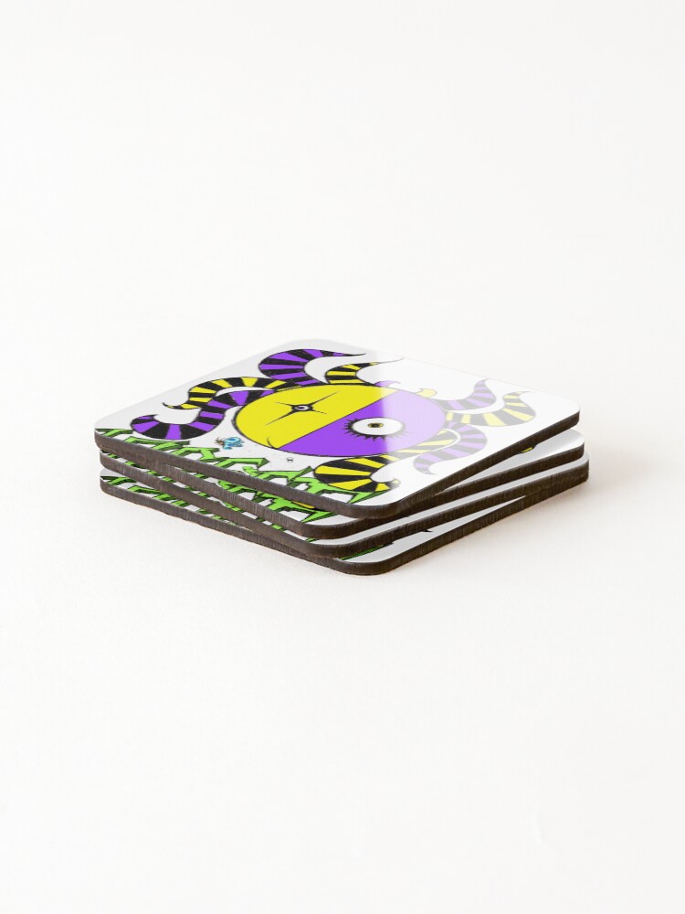 Thumbnail 4 of 5, Coasters (Set of 4), Insect designed and sold by PercentumDesign.