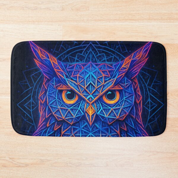 Item preview, Neon Geometric Owl designed and sold by Paul Morse.