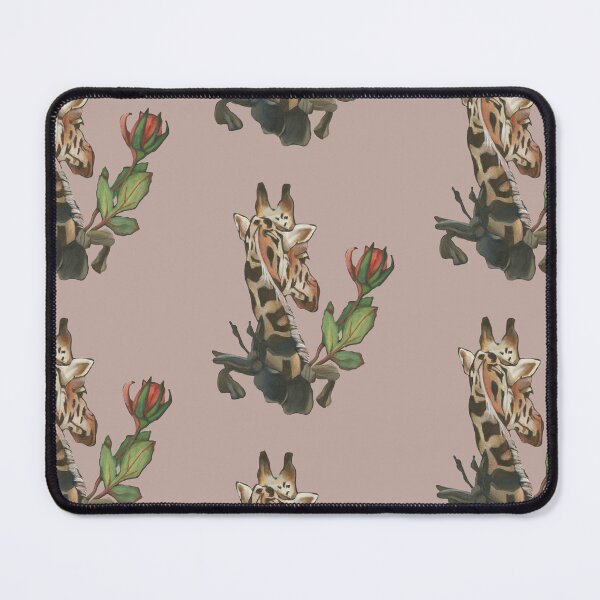Item preview, Giraffe with rose and leaves designed and sold by KnowingWonder.