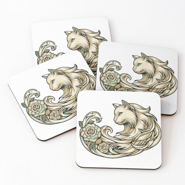 Item preview, Botanical Beasts - Longhair Cat designed and sold by WhatevrWrksMrch.