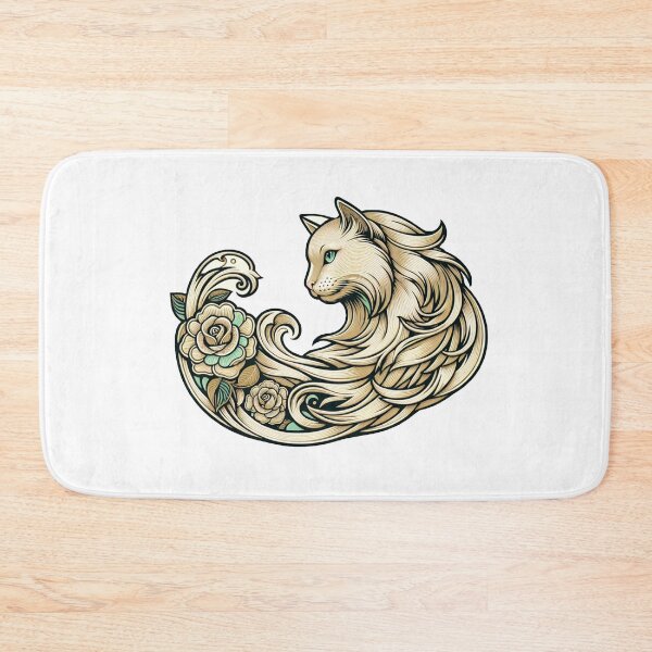 Item preview, Botanical Beasts - Longhair Cat designed and sold by WhatevrWrksMrch.