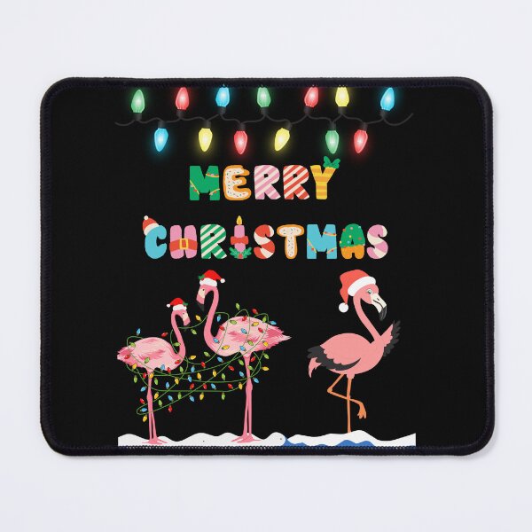 Item preview, Funny Christmas Flamingos – Tangled in Holiday Lights designed and sold by CraftyrCreator.