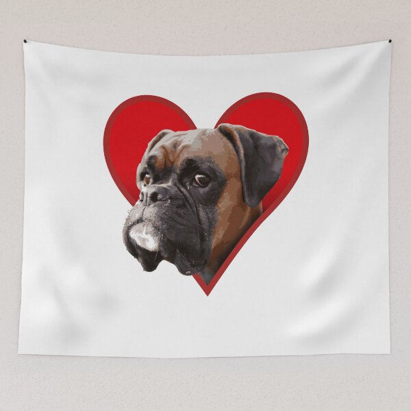 Item preview, Boxer Dog Love Heart  designed and sold by GeeThang.