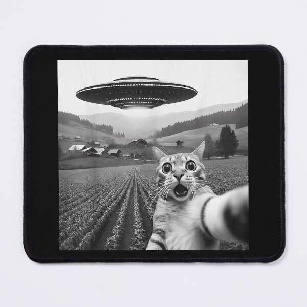 Item preview, Cat Selfie With Alien UFO Cute Cat Gifts designed and sold by BASKF.