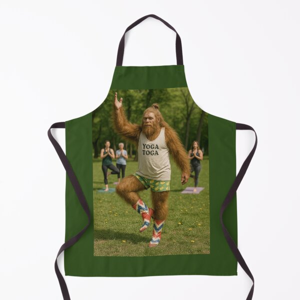 Item preview, Bigfoot Doing Yoga in the Park designed and sold by Tridentulus.