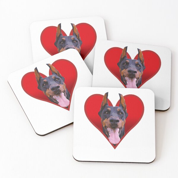 Item preview, Doberman Pinscher Love Heart  designed and sold by GeeThang.