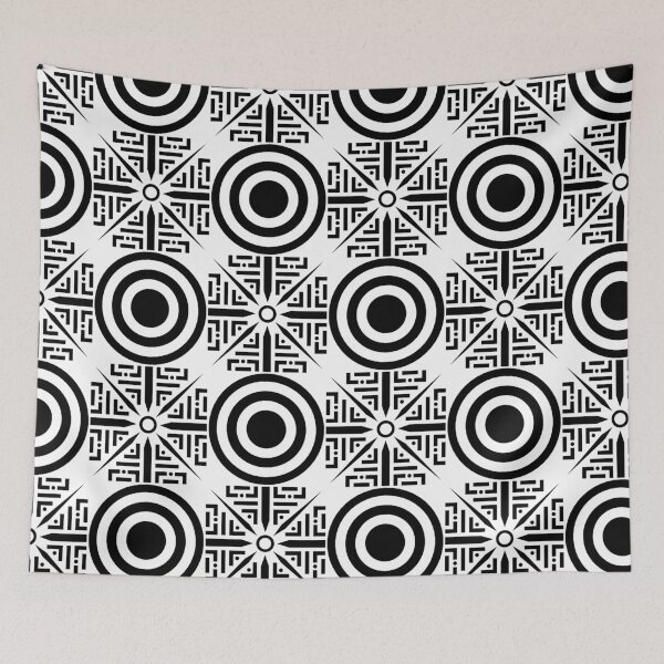 Item preview, Retro Art Deco Geometric Pattern 24.P06b.058.60 designed and sold by Space & Care - Art Deco GeoMetrica.