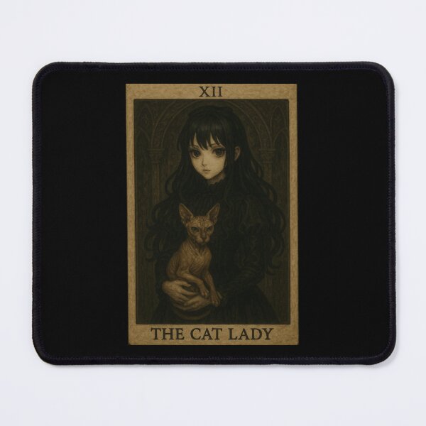 Artikelvorschau, Die Tarotkarte „Die Katzenlady“ entworfen und verkauft von LokiTheGrimm.
