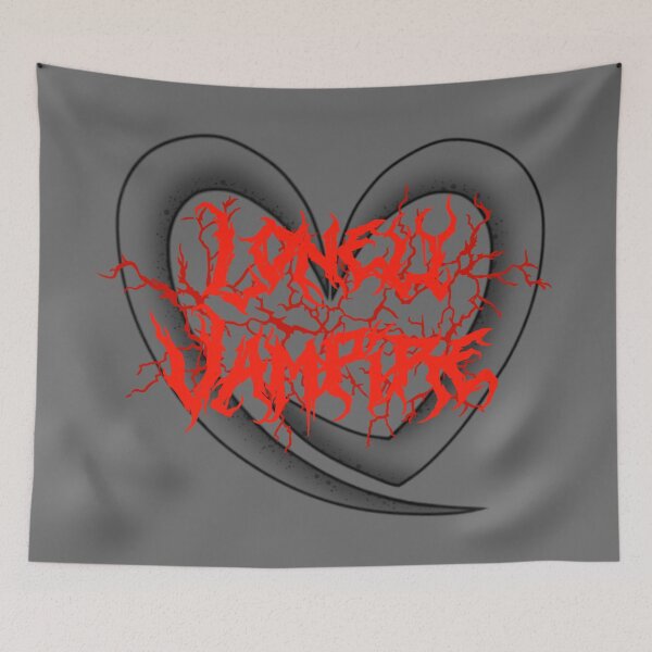 Item preview, Lonely Vampire Death Metal Logo with Lonely Vampire Logo - Lonely Vampire 3rd Year Anniversary designed and sold by Fallen-101.