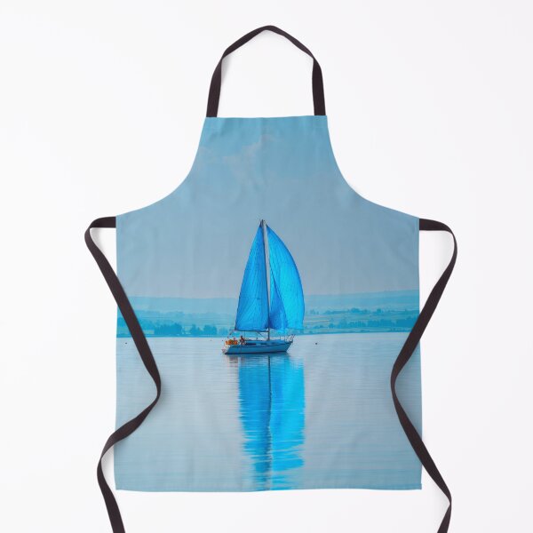Item preview, Yacht on the blue Deepwater sea designed and sold by scicilysimonee.