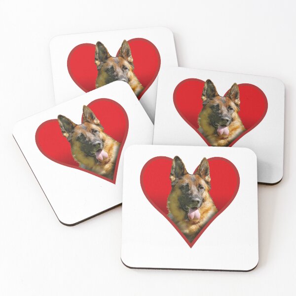 Item preview, German Shepherd Love Heart  designed and sold by GeeThang.