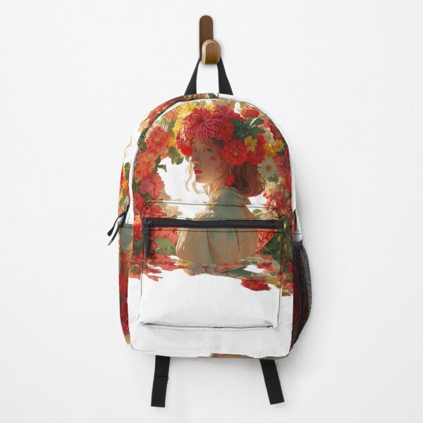 Item preview, Girl Immersed in Blooming Flower Garden designed and sold by pkvorakorn.