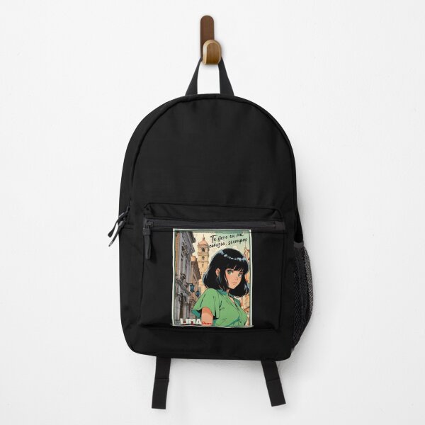 Item preview, Retro Anime Girl from Lima Peru Vintage Travel Romantic Quote designed and sold by Kawaii-Sky.