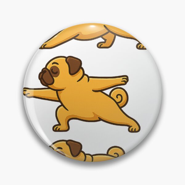 Item preview, Pug Yoga – Funny Cartoon Dog Doing Yoga Poses designed and sold by jgood93.