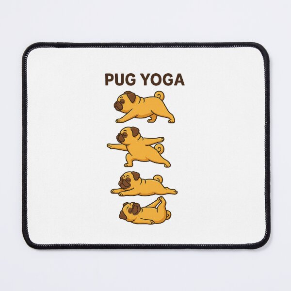 Item preview, Pug Yoga – Funny Cartoon Dog Doing Yoga Poses designed and sold by jgood93.