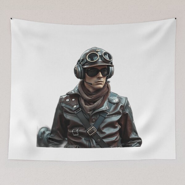 Item preview, Steampunk Pilot in Silver and Burgundy designed and sold by sharon1210.