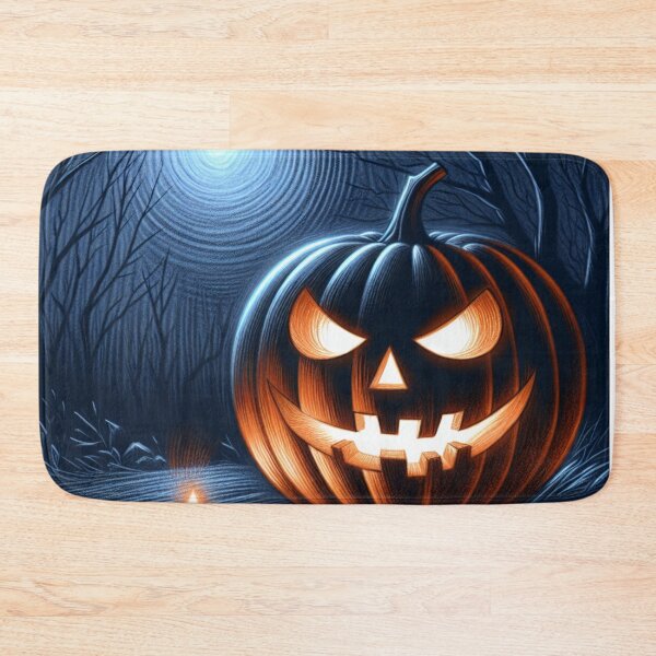 Item preview, Evil Halloween Pumpkin In The Woods designed and sold by Comosera.