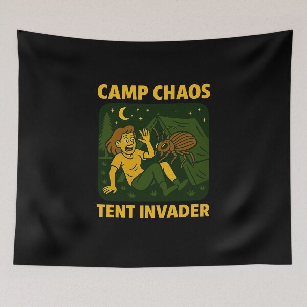Item preview, Camp Chaos – Tent Invader designed and sold by Camp Chaos by Wharf Wreckers.