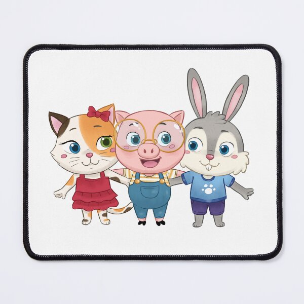 Item preview, Cute Cartoon Animals Hugging – Kawaii Animal Friendship Art (Doremy) designed and sold by Doremy Kids.