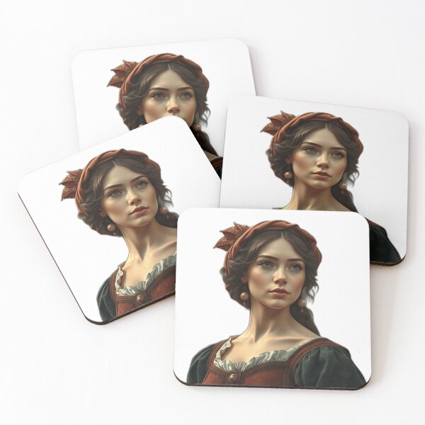 Item preview, Renaissance Lady in Earthy Tones designed and sold by sharon1210.