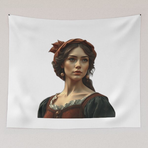 Item preview, Renaissance Lady in Earthy Tones designed and sold by sharon1210.