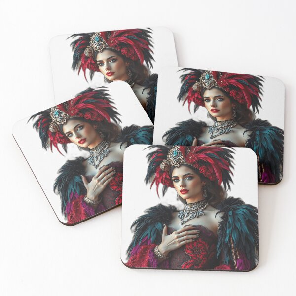 Item preview, Elegant Courtesan with Exotic Feathers designed and sold by sharon1210.