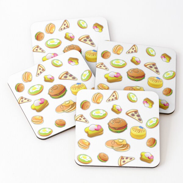 Item preview, Colorful Assortment of Cartoon Styled Breakfast and Fast Food Items designed and sold by ELF11design.