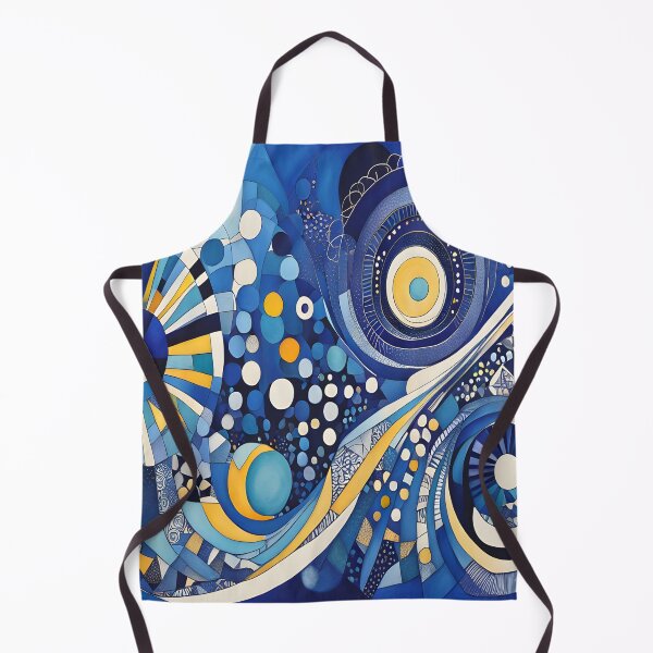 Item preview, Geometric abstraction in yellow and blue designed and sold by artedamensagem.