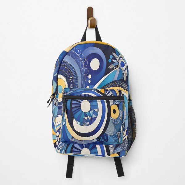Item preview, Geometric abstraction in yellow and blue designed and sold by artedamensagem.