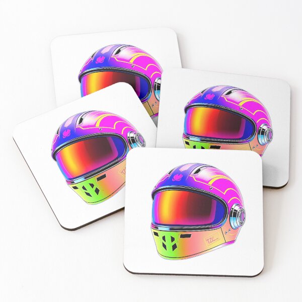 Item preview, Fluorescent Geometric Helmet Art designed and sold by sharon1210.