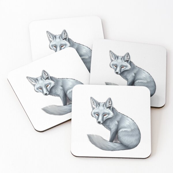 Item preview, Elegant Silver Fox with Gold Accents designed and sold by sharon1210.