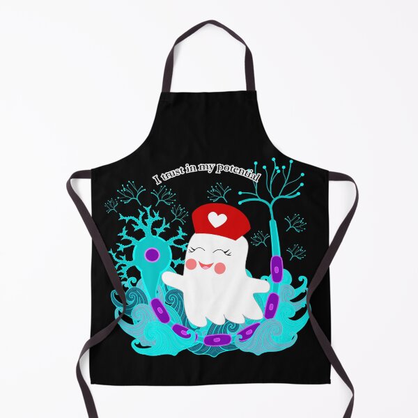 Item preview, Cute ghost nurse sailing on a neuron designed and sold by Almitanursa.