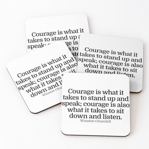 Item preview, Winston Churchill Quote designed and sold by CharmStudio.