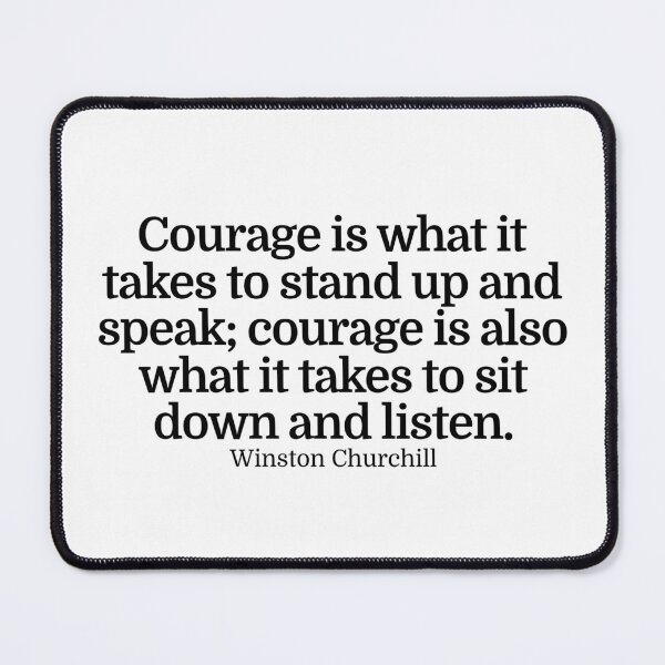 Item preview, Winston Churchill Quote designed and sold by CharmStudio.