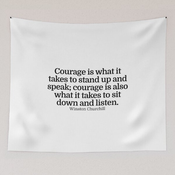 Item preview, Winston Churchill Quote designed and sold by CharmStudio.