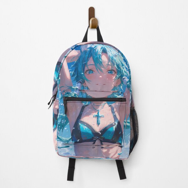 Artikelvorschau, Sinon Sword Art Online Anime Ozeanblaues Haar Waifu entworfen und verkauft von Williamhallano.