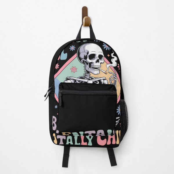 Item preview, Funny Mentally Ill But Totally Chill Mental Health Skeleton designed and sold by savrmiller.