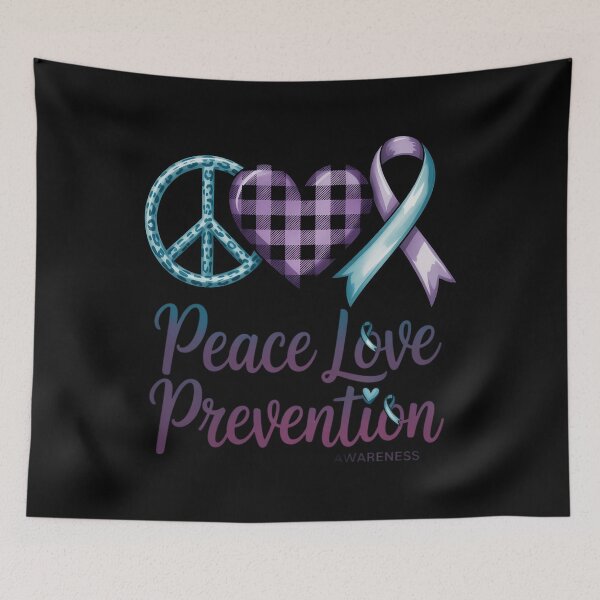 Item preview, Funny Peace Love Prevention Suicide Prevention Awareness Day designed and sold by savrmiller.