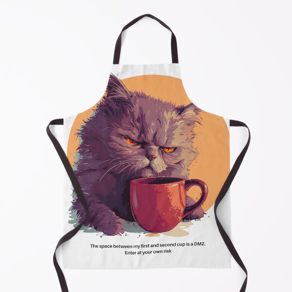 Item preview, The space between my first and second cup is a DMZ. Enter at your own risk. | Grumpy Coffee | Coffee Addict | Cat Coffee | DMZ designed and sold by Awe-And-Charm.