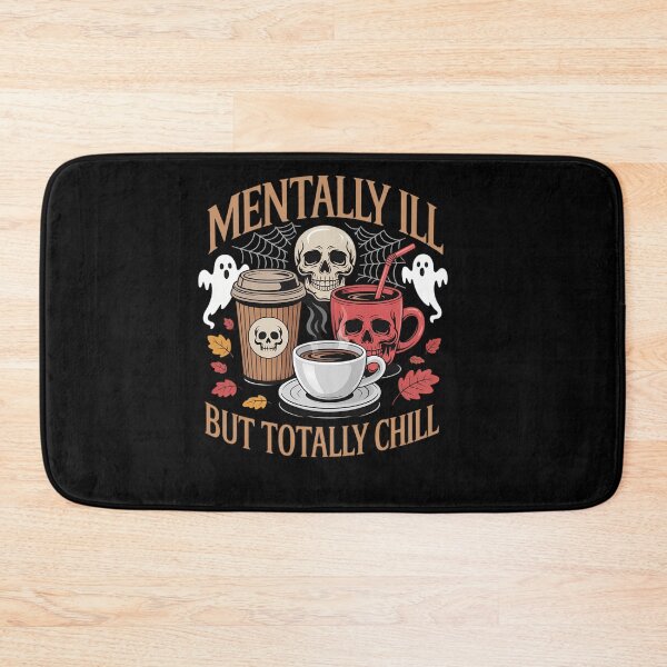 Item preview, Mental Health Halloween Coffee Gothic Skeleton Coffee Lovers designed and sold by savrmiller.