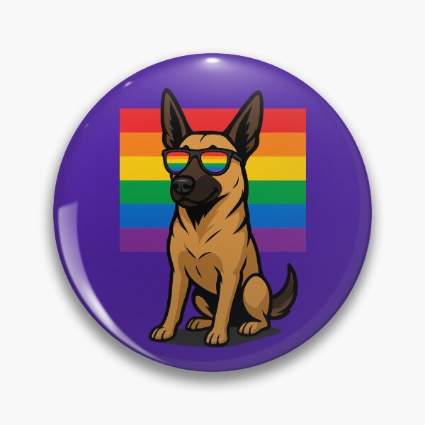 Item preview, Belgian Mallinois Dog, Gay Pride designed and sold by EstelleStar.