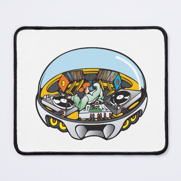 Item preview, UFO Dj design designed and sold by SpaceMonkeyArt.