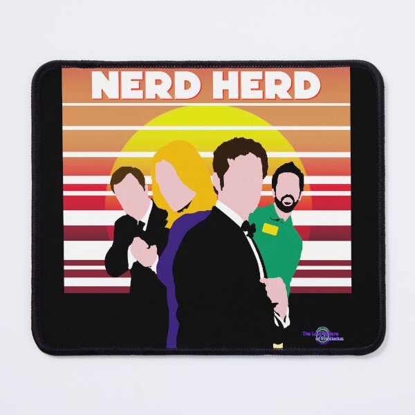Item preview, nerd herd Quad line sun white logo designed and sold by Lost Waters of Enceladus.