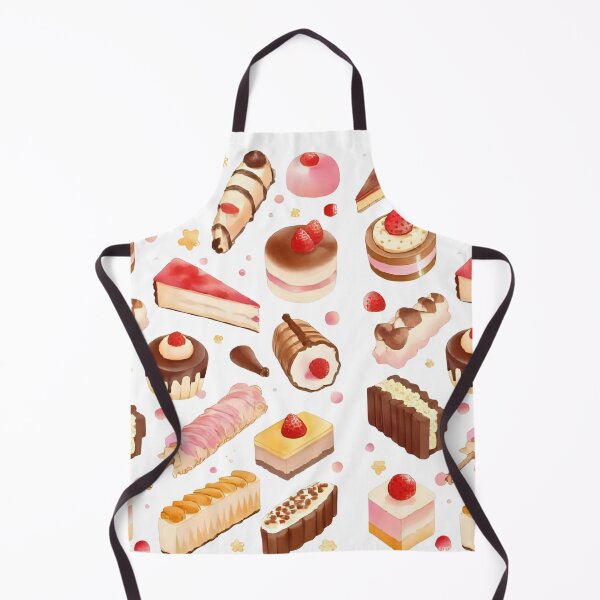 Item preview, Kawaii Japanese snacks and desserts pattern designed and sold by Marti’s Shop Corner.