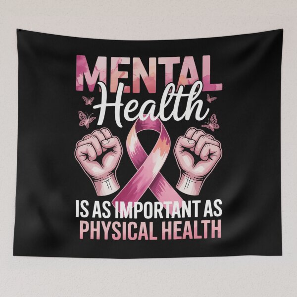 Item preview, Pink Mental Health Is As Important As Physical Health designed and sold by savrmiller.